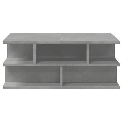Tavolino da Salotto Grigio Cemento 70x70x29cm Legno Multistrato | homemem39