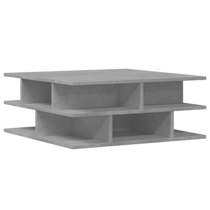 Tavolino da Salotto Grigio Cemento 70x70x29cm Legno Multistrato | homemem39