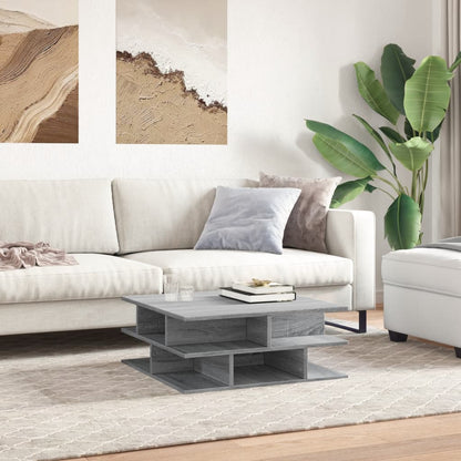 Tavolino da Salotto Grigio Sonoma 70x70x29 cm Legno Multistrato | homemem39