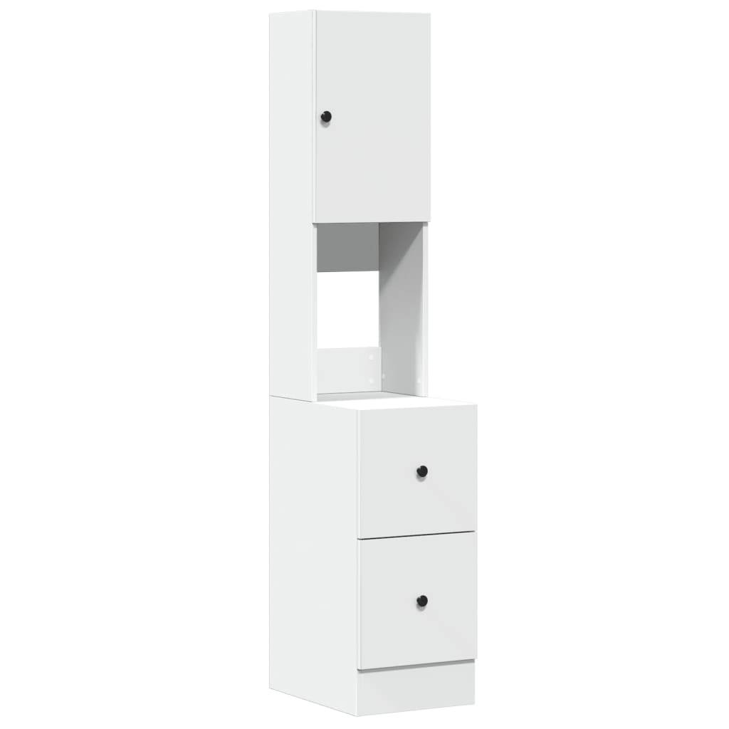 Mobile da Cucina Bianco 35x50x180 cm in Truciolato - homemem39