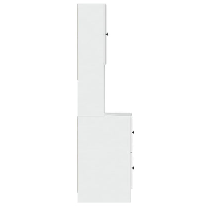 Mobile da Cucina Bianco 35x50x180 cm in Truciolato - homemem39