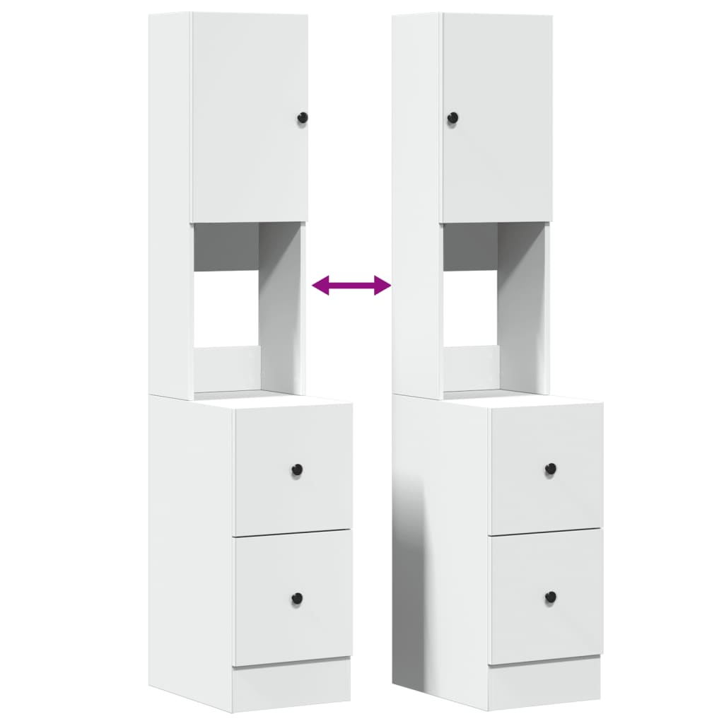 Mobile da Cucina Bianco 35x50x180 cm in Truciolato | homemem39