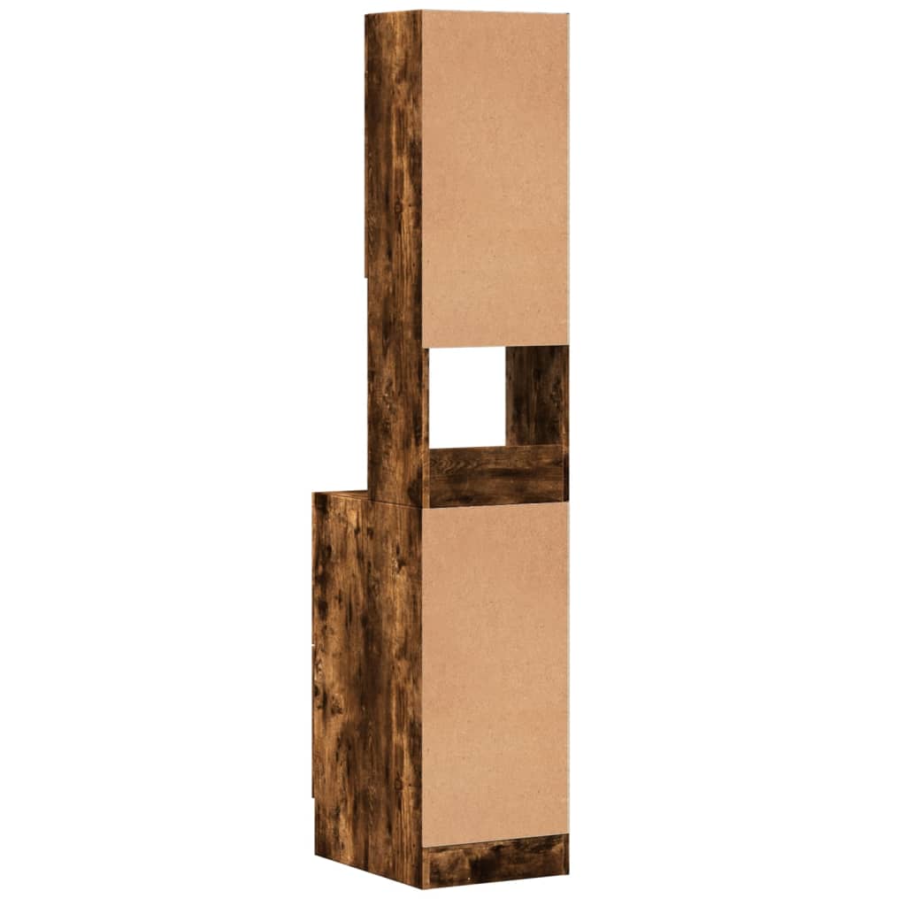 Mobile da Cucina Rovere Fumo 35x50x180 cm Legno Multistrato - homemem39