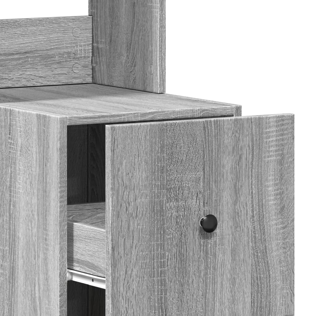 Mobile da Cucina Grigio Sonoma 35x50x180cm in Legno Multistrato | homemem39