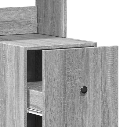 Mobile da Cucina Grigio Sonoma 35x50x180cm in Legno Multistrato | homemem39