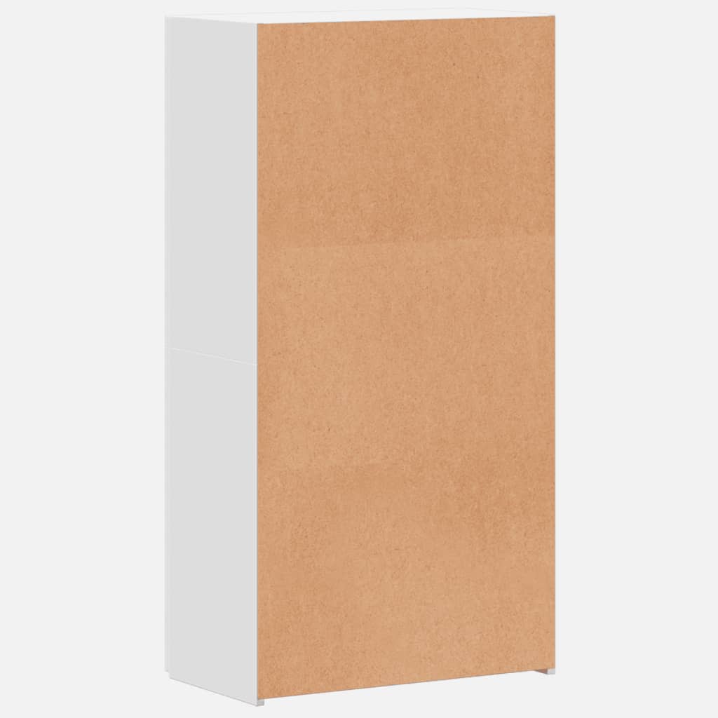 Schedario Bianco 60x32x115 cm in Legno Multistrato