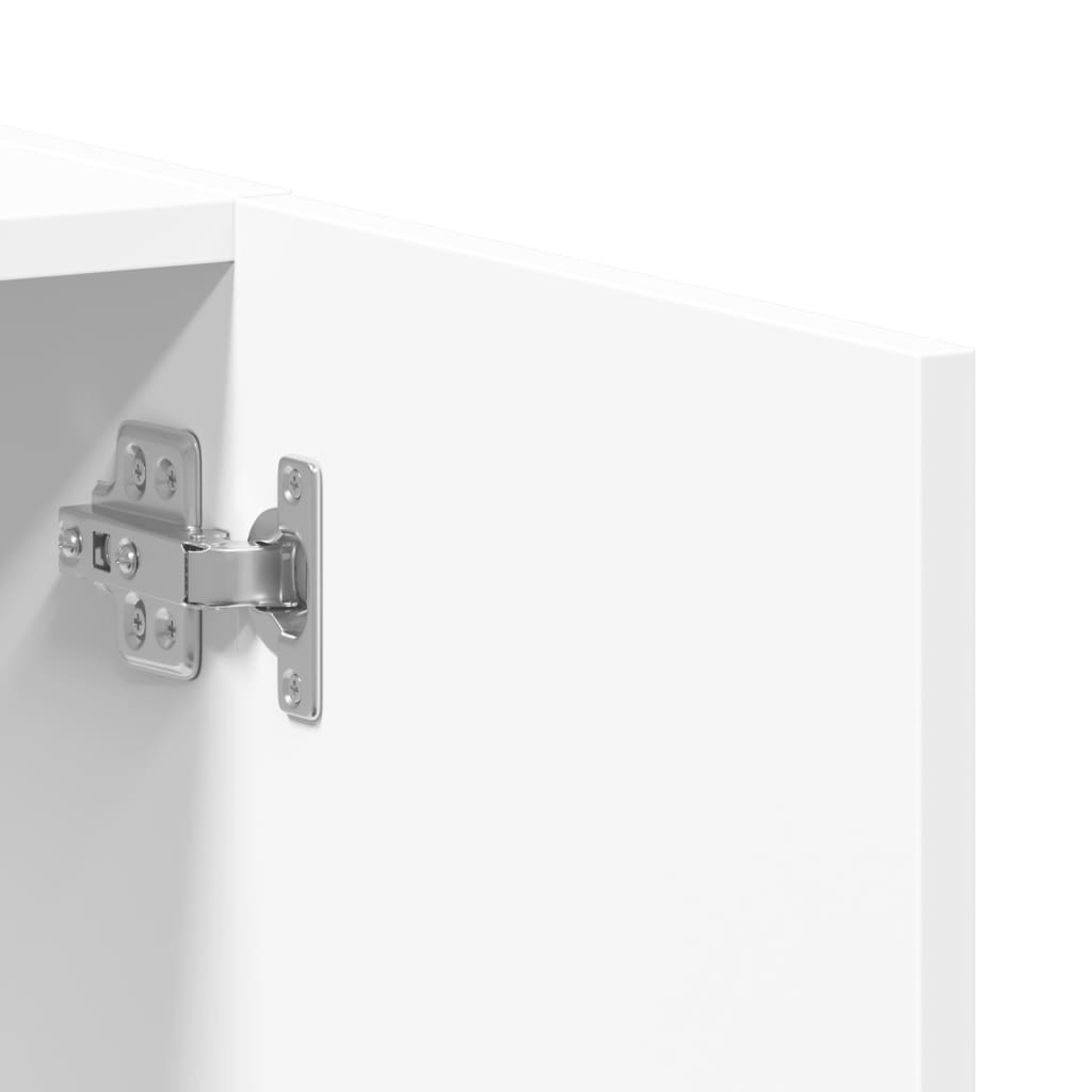 Schedario Bianco 60x32x115 cm in Legno Multistrato