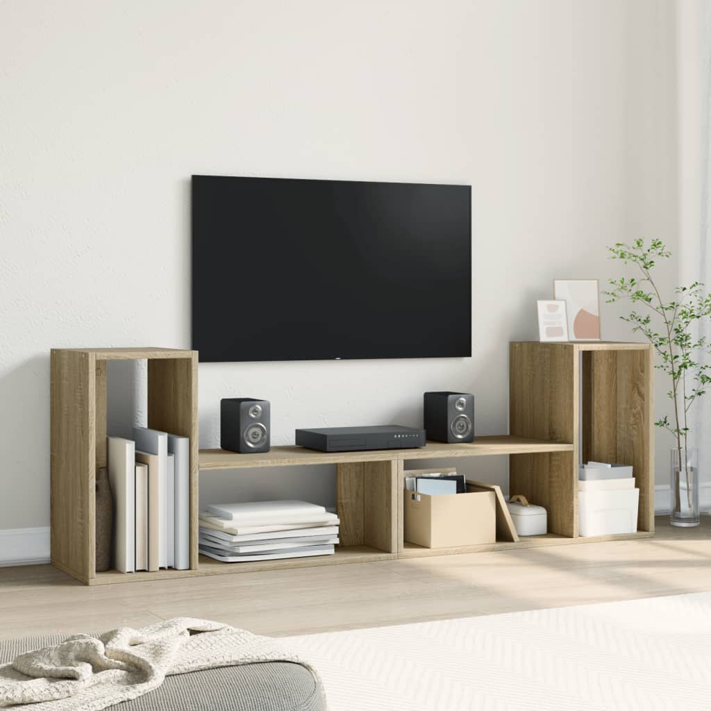 Mobili TV 2 pz Rovere Sonoma 75x30x50 cm in Legno Multistrato - homemem39