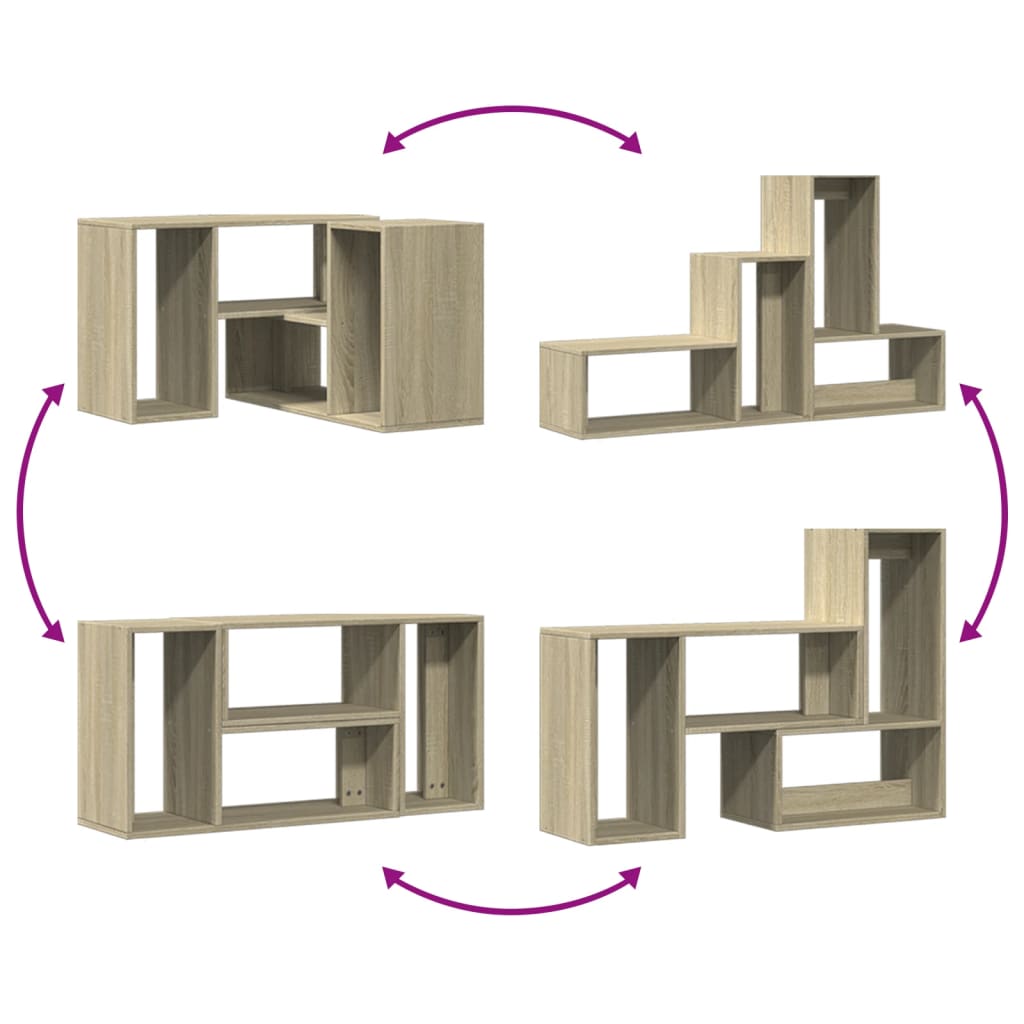 Mobili TV 2 pz Rovere Sonoma 75x30x50 cm in Legno Multistrato - homemem39