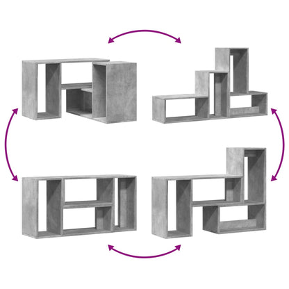 Mobili TV Muro 2pz Grigio Cemento 75x30x50 cm Legno Multistrato - homemem39