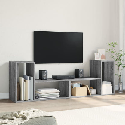 Mobili TV 2 pz Grigio Sonoma 75x30x50 cm in Legno Multistrato - homemem39