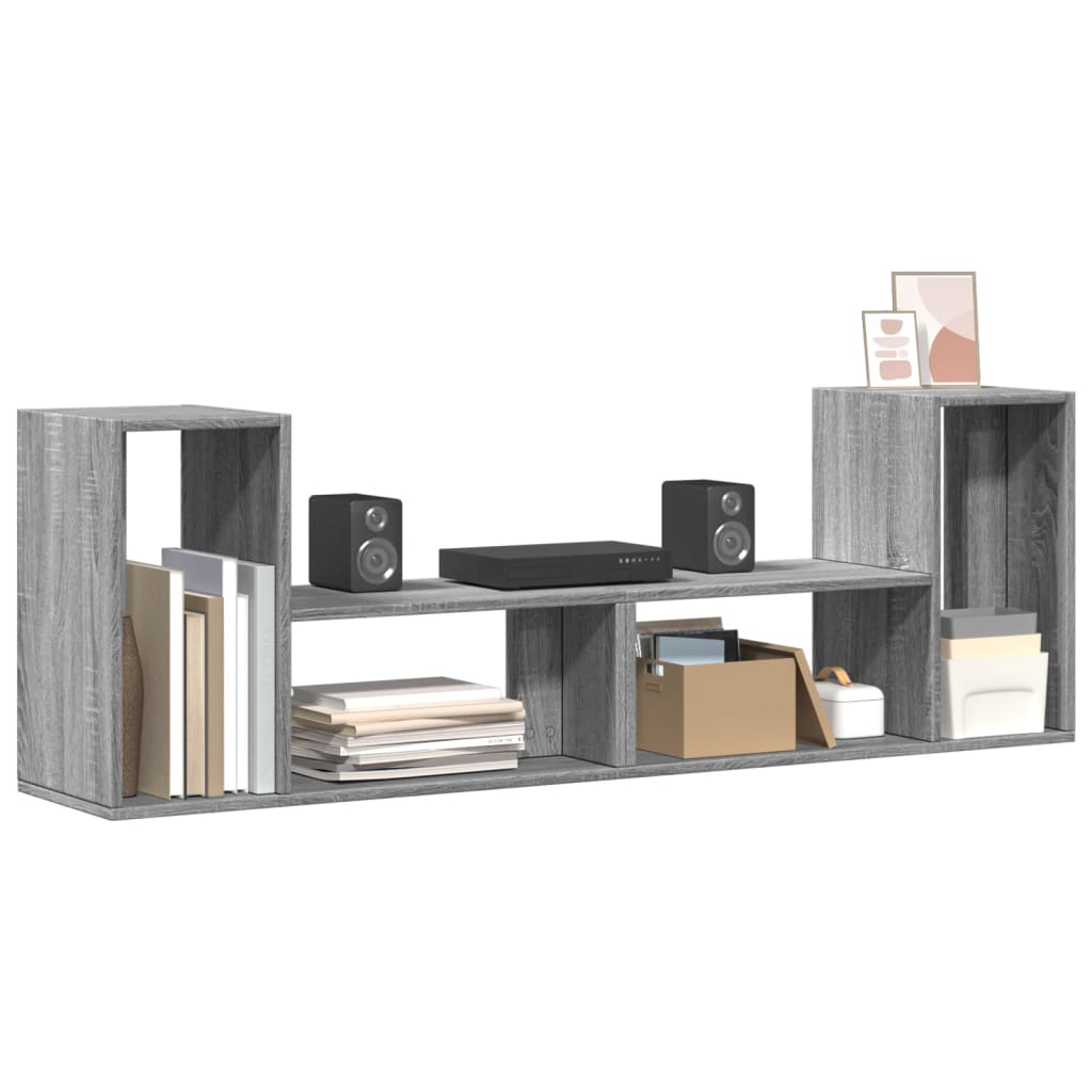 Mobili TV 2 pz Grigio Sonoma 75x30x50 cm in Legno Multistrato - homemem39