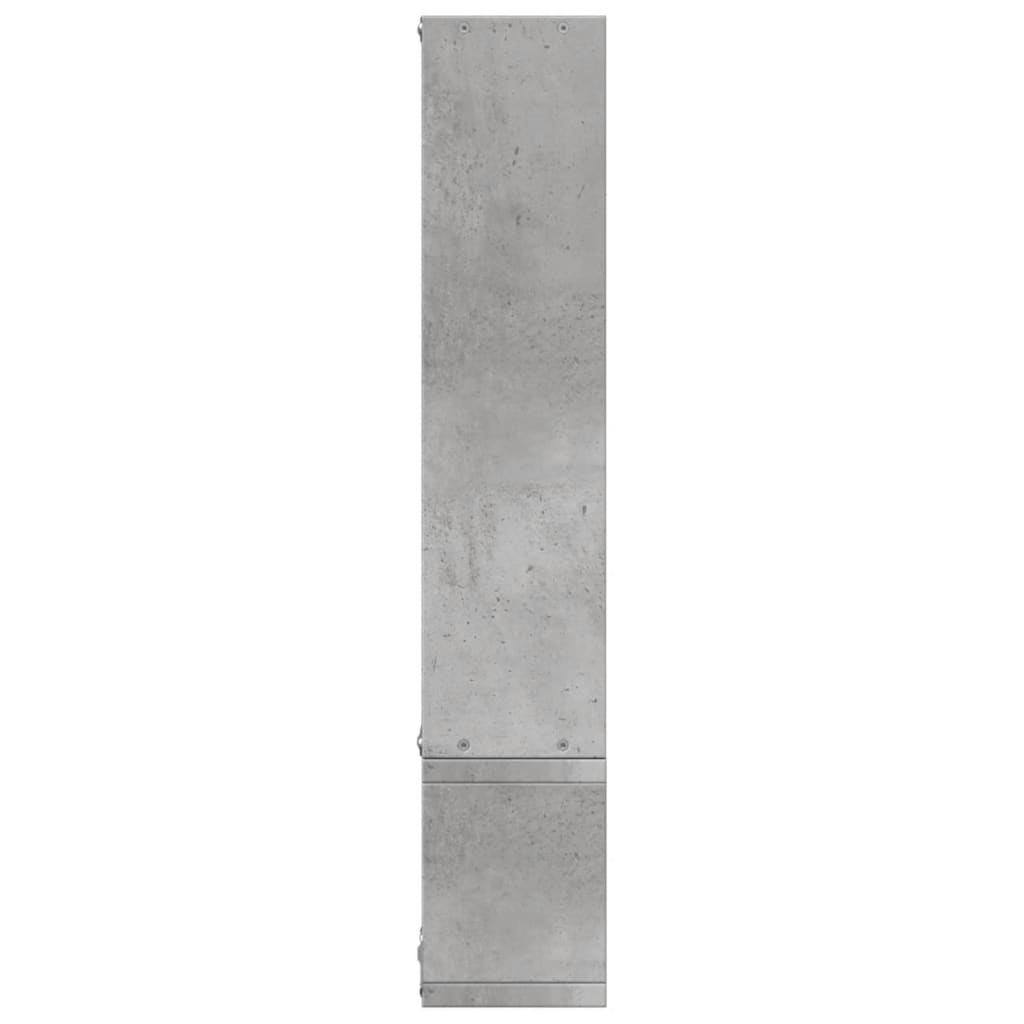 Scaffale a Parete Grigio Cemento 90x12x64 cm Legno Multistrato | homemem39