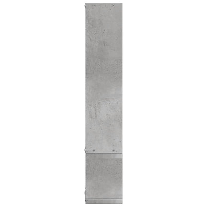 Scaffale a Parete Grigio Cemento 90x12x64 cm Legno Multistrato | homemem39