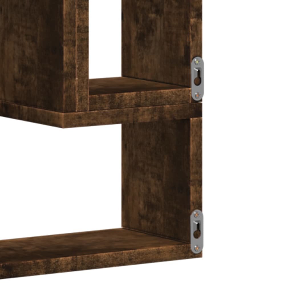 Mensola a Muro Rovere Fumo 96x12x64 cm in Legno Multistrato | homemem39