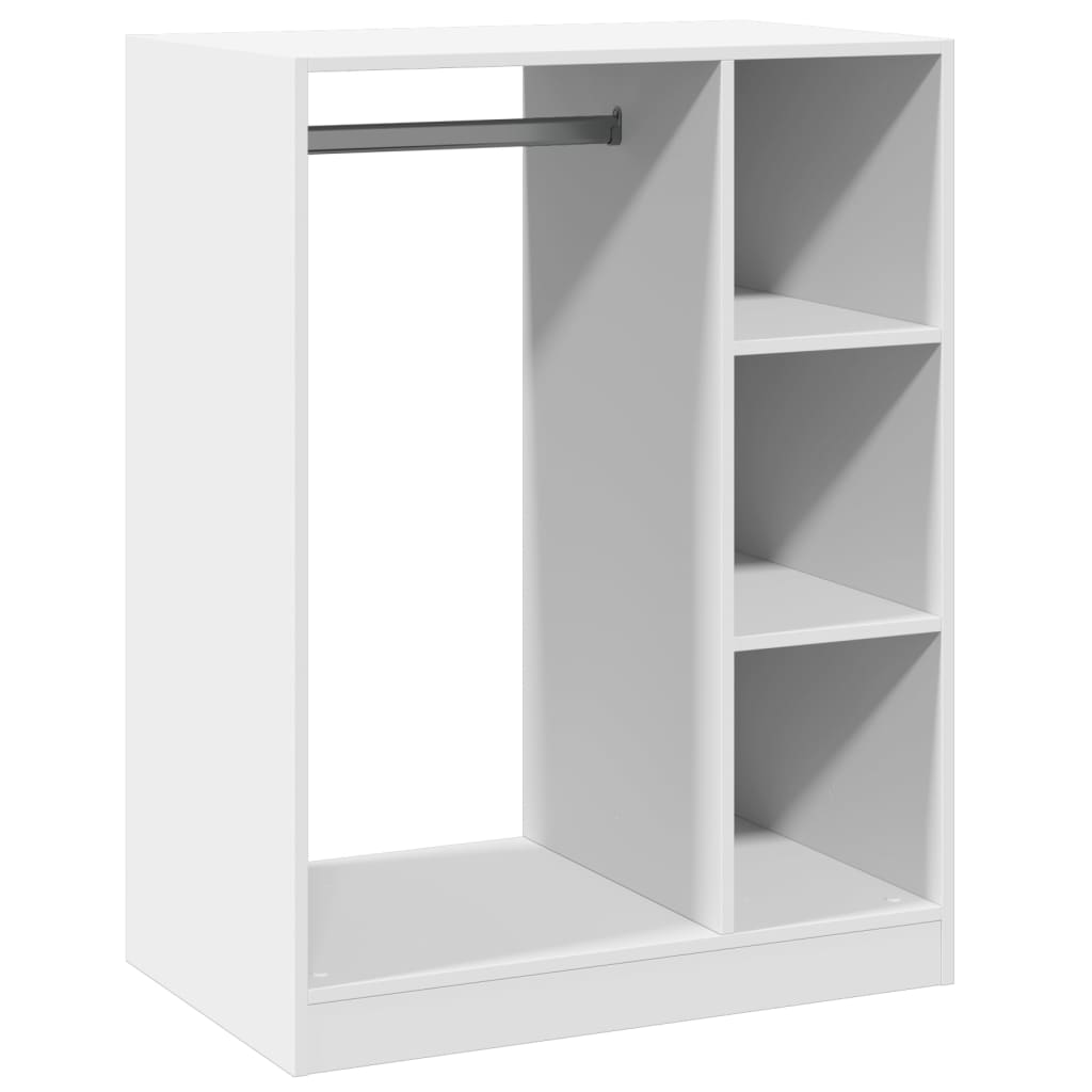 Armadio Bianco 77x48x102 cm in Legno Multistrato | homemem39