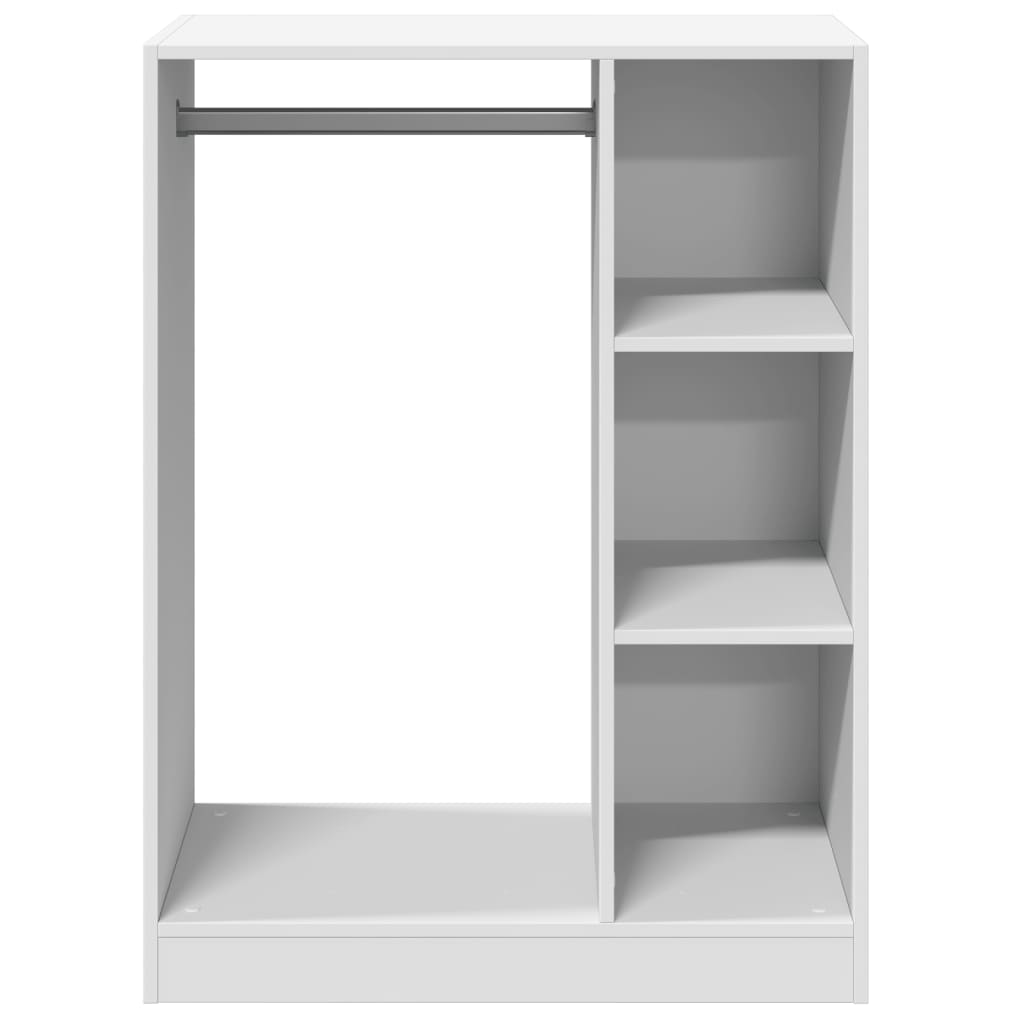 Armadio Bianco 77x48x102 cm in Legno Multistrato | homemem39
