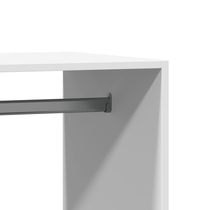 Armadio Bianco 77x48x102 cm in Legno Multistrato | homemem39