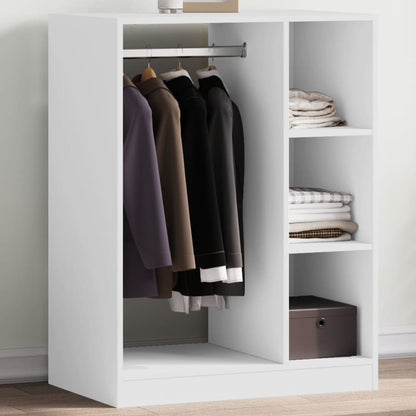 Armadio Bianco 77x48x102 cm in Legno Multistrato | homemem39