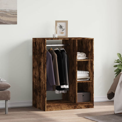 Armadio Rovere Fumo 77x48x102 cm in Legno Multistrato | homemem39