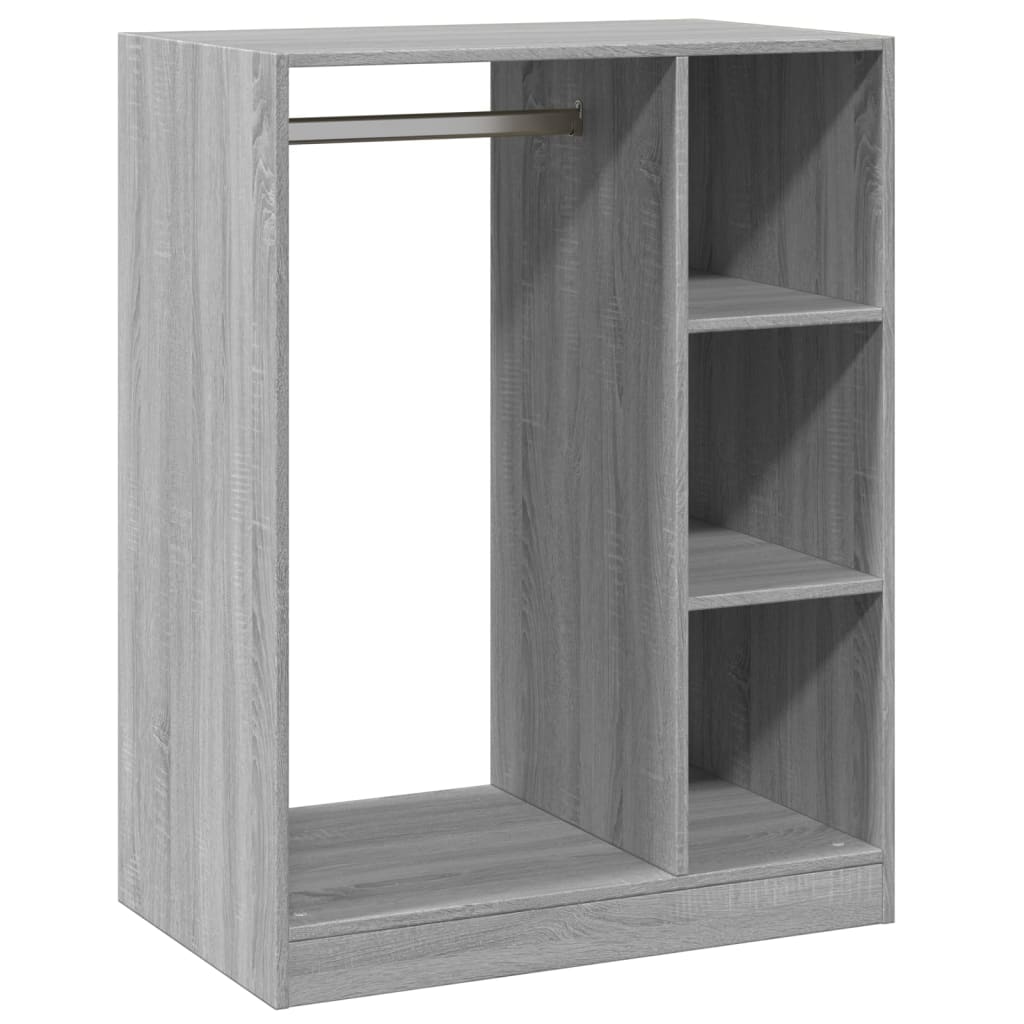 Armadio Grigio Sonoma 77x48x102 cm in Legno Multistrato | homemem39