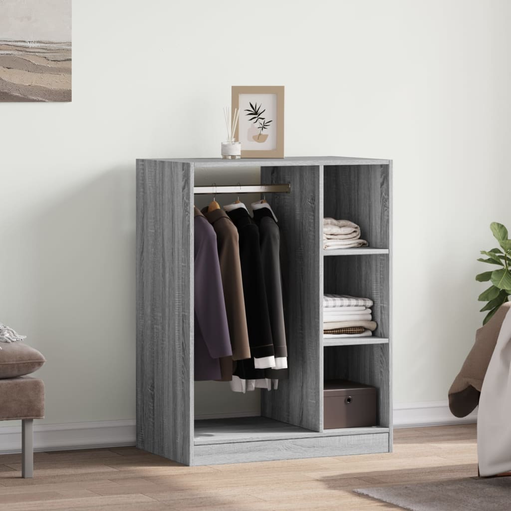 Armadio Grigio Sonoma 77x48x102 cm in Legno Multistrato | homemem39