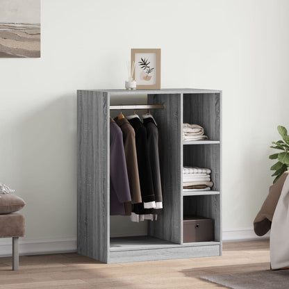 Armadio Grigio Sonoma 77x48x102 cm in Legno Multistrato | homemem39