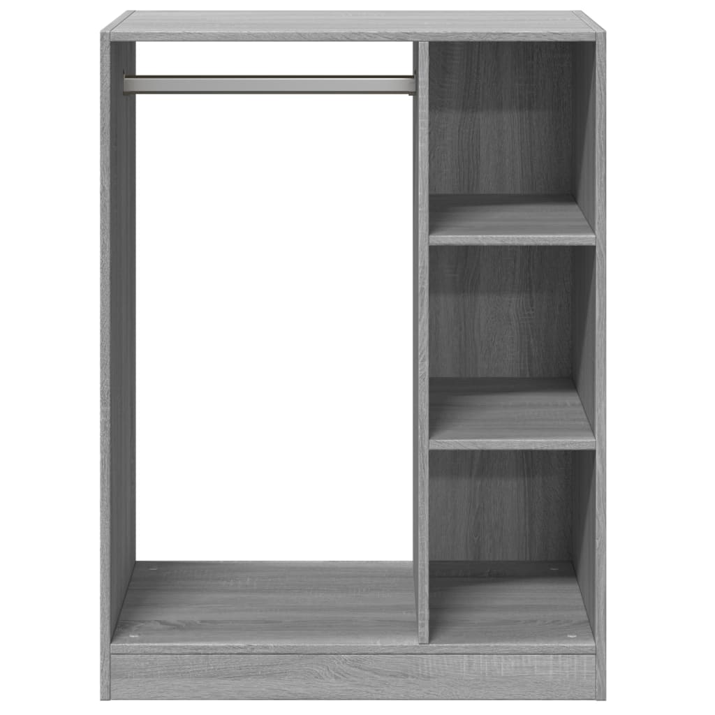 Armadio Grigio Sonoma 77x48x102 cm in Legno Multistrato | homemem39