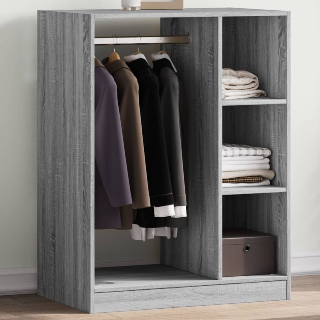 Armadio Grigio Sonoma 77x48x102 cm in Legno Multistrato | homemem39