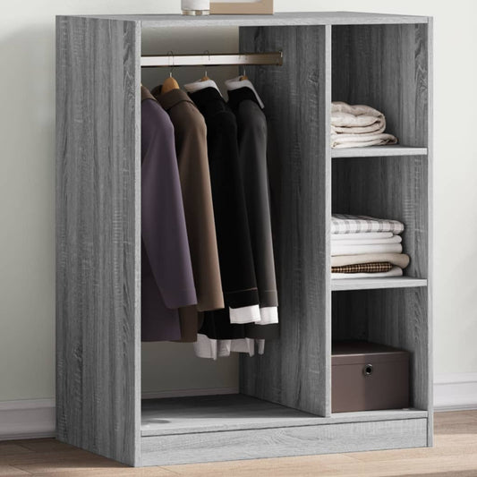 Armadio Grigio Sonoma 77x48x102 cm in Legno Multistrato - homemem39