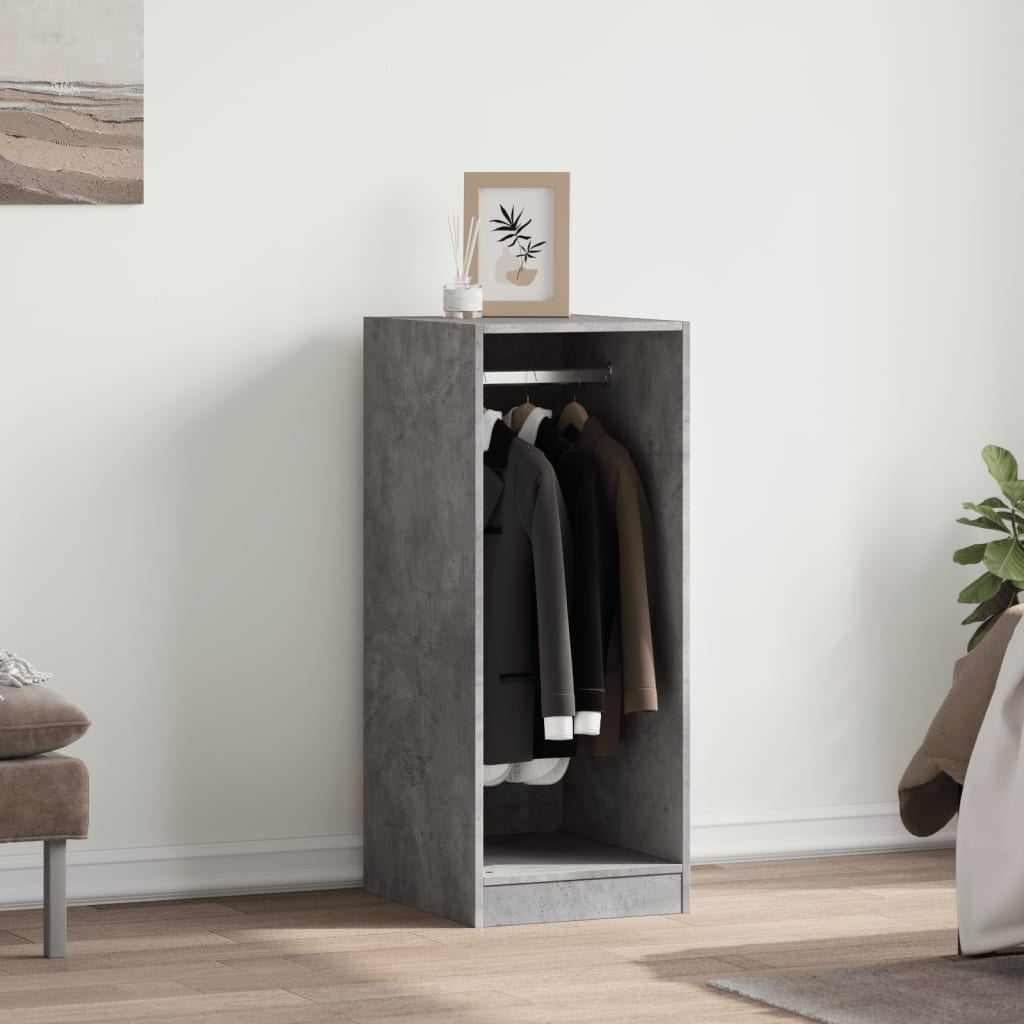 Armadio Grigio Cemento 48x41x102 cm in Legno Multistrato | homemem39