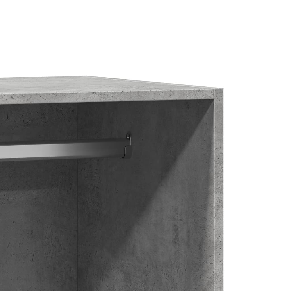Armadio Grigio Cemento 48x41x102 cm in Legno Multistrato | homemem39