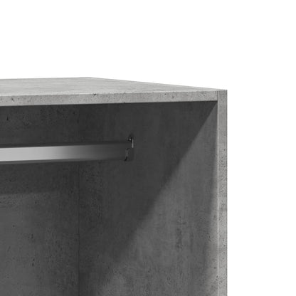 Armadio Grigio Cemento 48x41x102 cm in Legno Multistrato | homemem39
