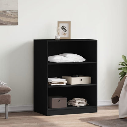 Armadio Nero 77x48x102 cm in Legno Multistrato | homemem39