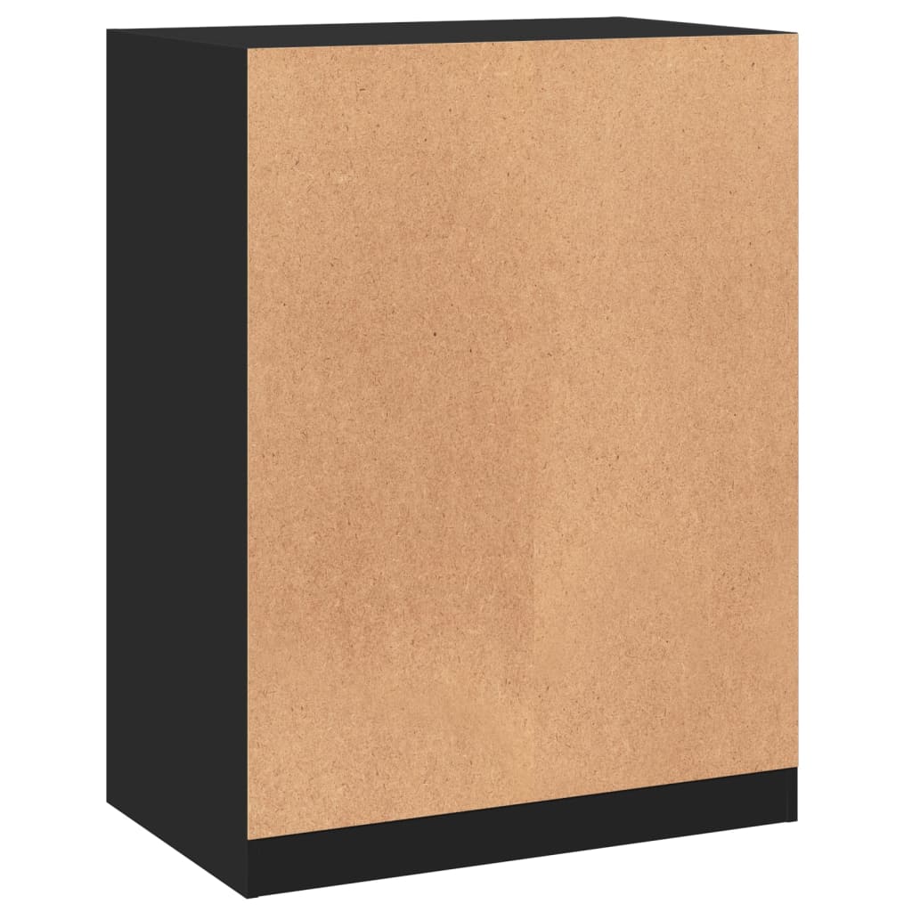 Armadio Nero 77x48x102 cm in Legno Multistrato | homemem39