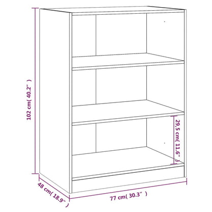 Armadio Nero 77x48x102 cm in Legno Multistrato | homemem39