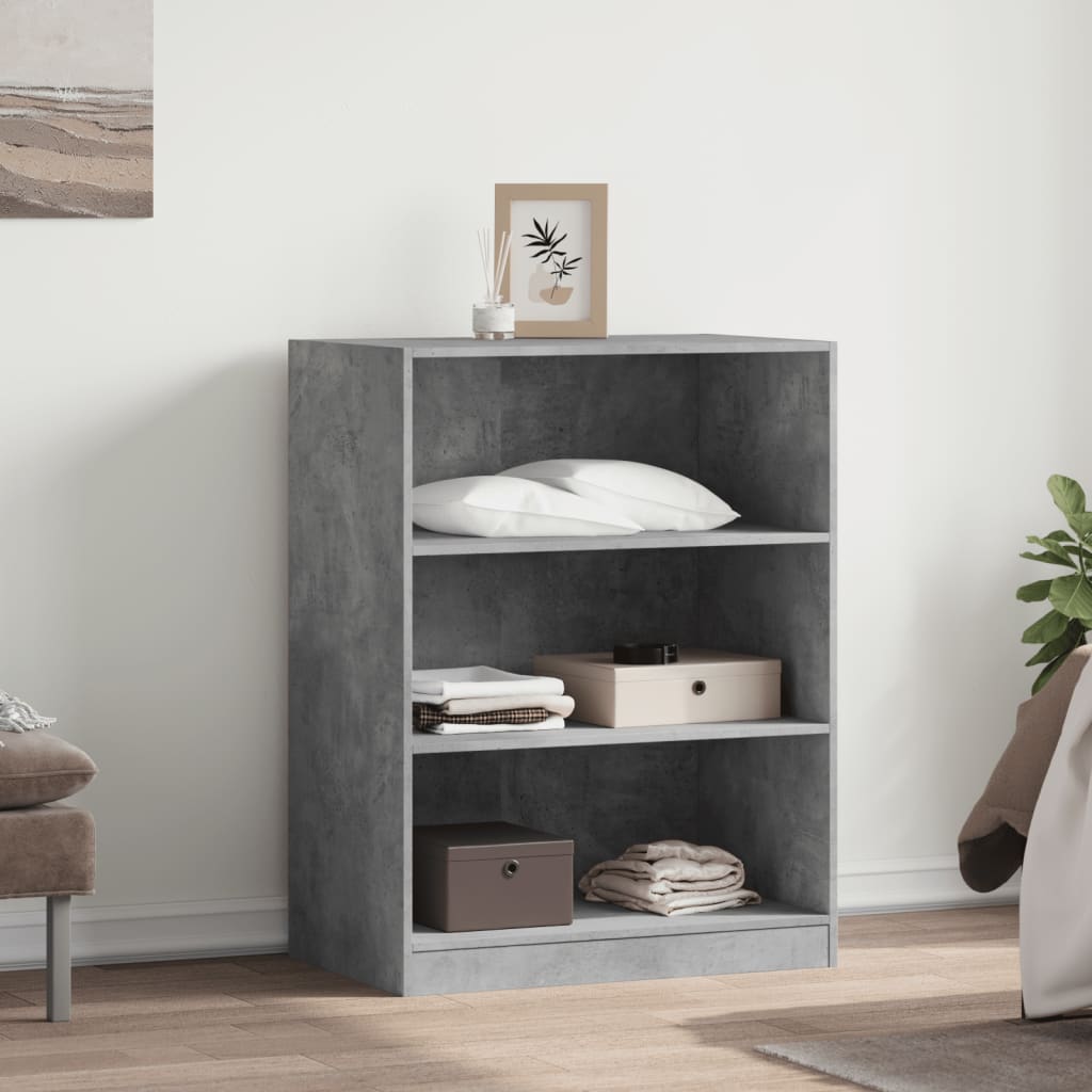 Armadio Grigio Cemento 77x48x102 cm in Legno Multistrato | homemem39