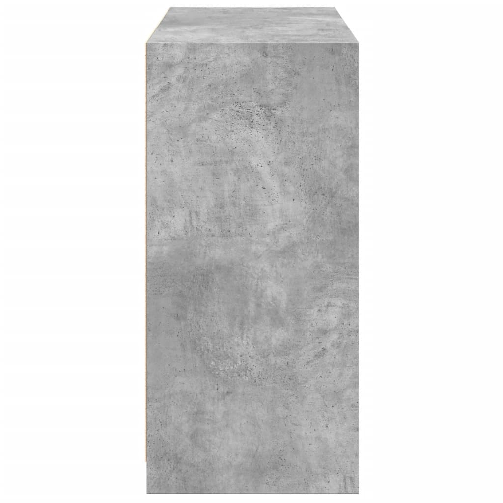 Armadio Grigio Cemento 77x48x102 cm in Legno Multistrato | homemem39