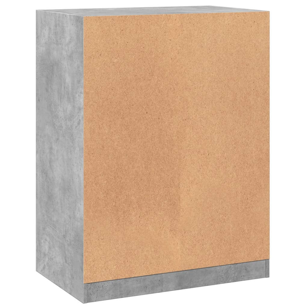 Armadio Grigio Cemento 77x48x102 cm in Legno Multistrato | homemem39