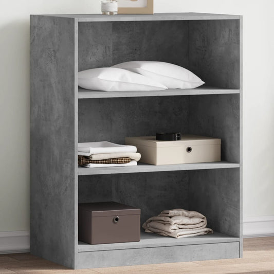 Armadio Grigio Cemento 77x48x102 cm in Legno Multistrato - homemem39