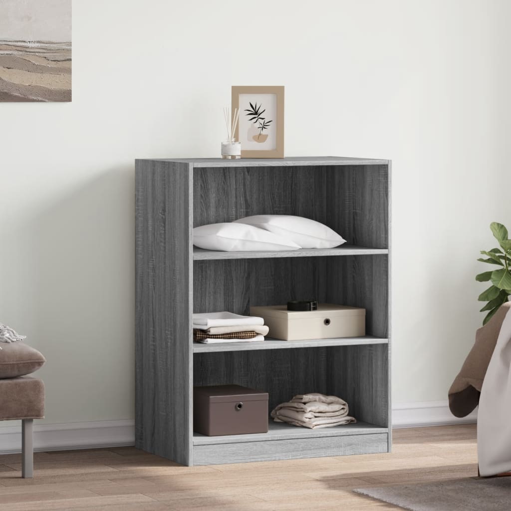 Armadio Grigio Sonoma 77x48x102 cm in Legno Multistrato | homemem39