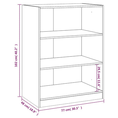 Armadio Marrone Sonoma 77x48x102 cm in Legno Multistrato | homemem39