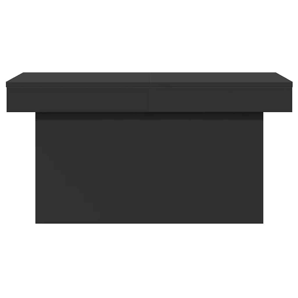 Tavolino da Salotto Nero 80x55x40 cm in Legno Multistrato | homemem39