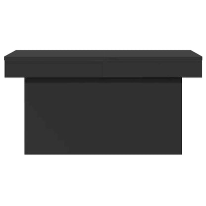 Tavolino da Salotto Nero 80x55x40 cm in Legno Multistrato | homemem39