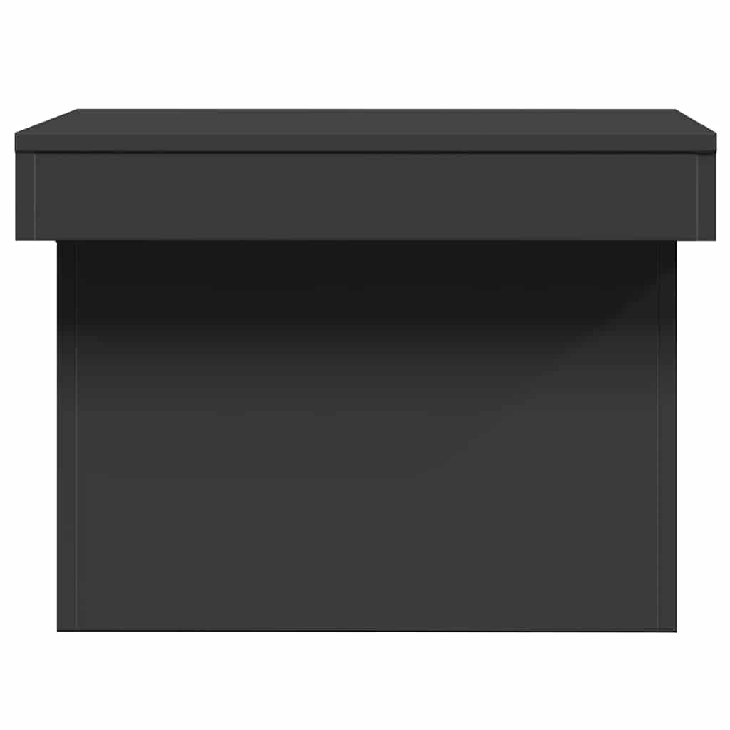 Tavolino da Salotto Nero 80x55x40 cm in Legno Multistrato | homemem39