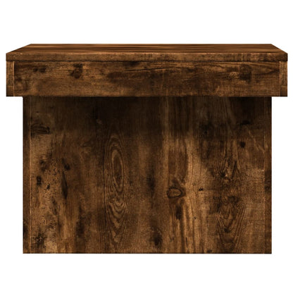 Tavolino da Salotto Rovere Fumo 80x55x40 cm Legno Multistrato | homemem39