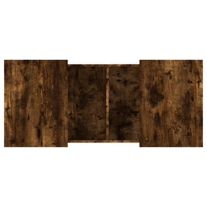 Tavolino da Salotto Rovere Fumo 80x55x40 cm Legno Multistrato | homemem39