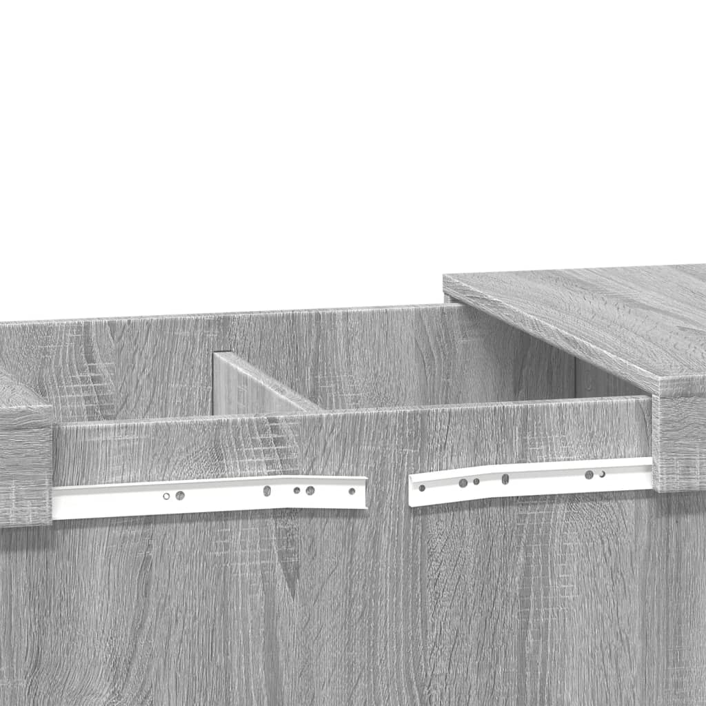 Tavolino da Salotto Grigio Sonoma 80x55x40 cm Legno Multistrato | homemem39