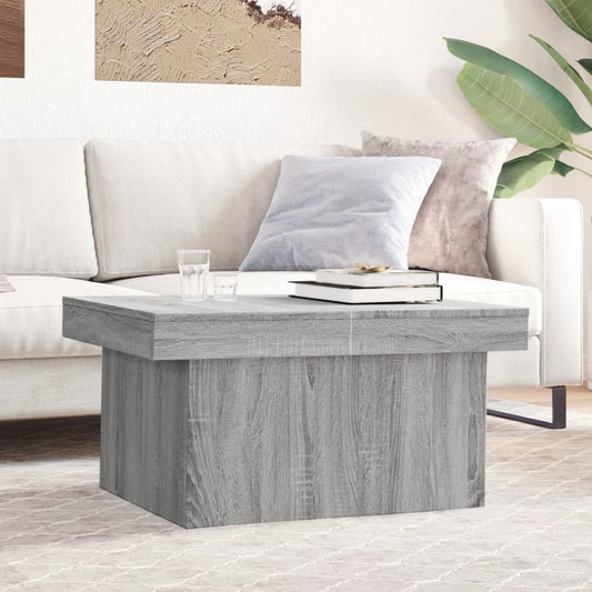 Tavolino da Salotto Grigio Sonoma 80x55x40 cm Legno Multistrato | homemem39
