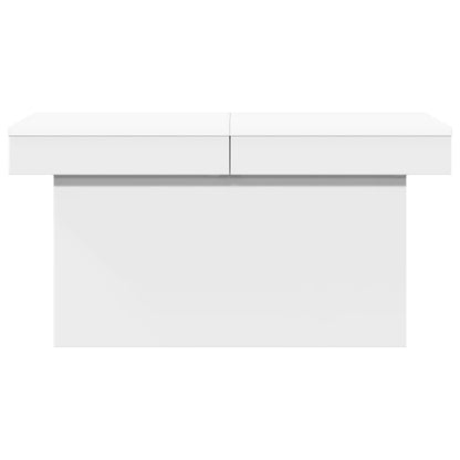 Tavolino da Salotto Bianco 100x55x40 cm in Legno Multistrato | homemem39